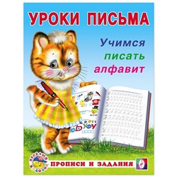 Прописи и задания. Учимся писать алфавит 16стр. 21,5*16,5см 28688
