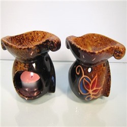 Аромалампа КАМЕННЫЙ ЦВЕТОК (керамика, глазурь, 7,5 см.), 1 шт.