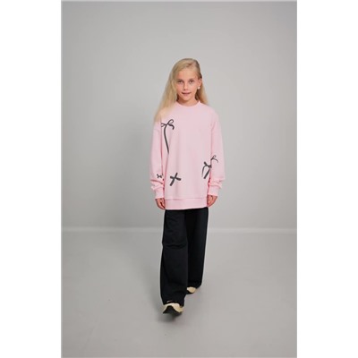 Свитшот оверсайз для девочки из футера трехнитки Happyfox