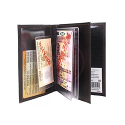 Обложка для авто+паспорт Premier-О-78 натуральная кожа коричн.темный ладья (328)  194060