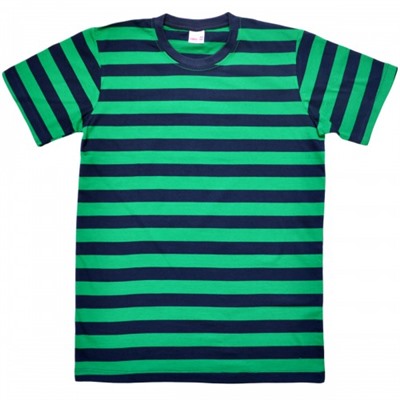 Футболка "Широкие полосы" (green)