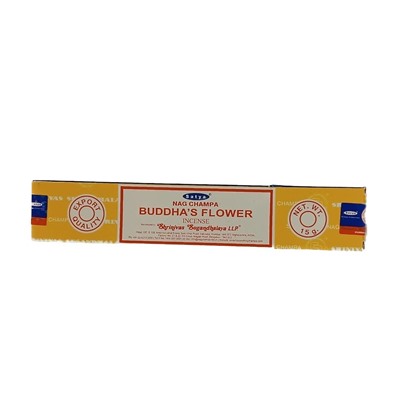 Nag Champa BUDDHA'S FLOWER Incense, Satya (Благовония НАГ ЧАМПА ЦВЕТОК БУДДЫ, Сатья), 15 г.