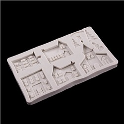 Силиконовый молд  "Новогодний городок" 19,5*11,5 см