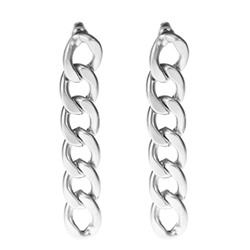 ХИТ 2022 серьги-цепи (матовые) 6,5см