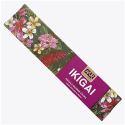 Luxury IKIGAI Masala Incense Sticks, Ayur Plus (ИКИГАЙ, ароматические масала палочки ручной работы, Аюр Плюс), 18 г.