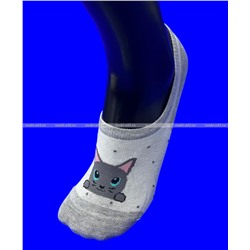 ВАЛЬС следки женские короткие с силиконом Забавные мордочки арт. 616-11