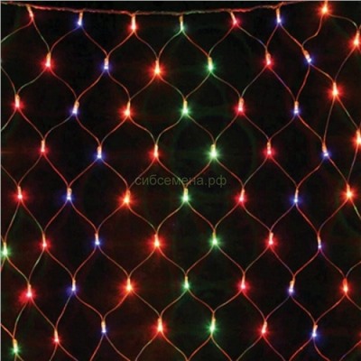 Гирлянда-сетка LED120 цветная 1,5м*1,5м RT-2422