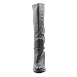 X655-R159RM N8101 BLACK Сапоги зимние женские (натуральная кожа, натуральный мех (еврозима)) размер 36