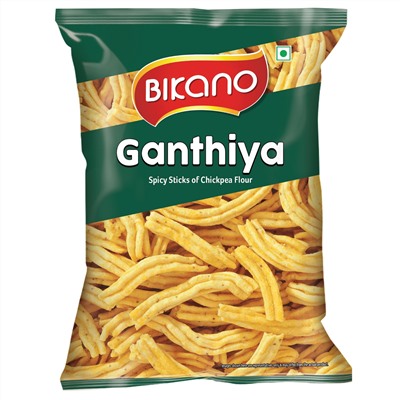 GANTHIYA, Bikano (ГАНТИЯ закуска индийская из нутовой муки, Бикано), 200 г.