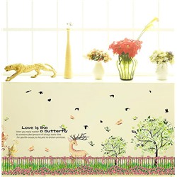 Стикер декор бордюр «Олень»