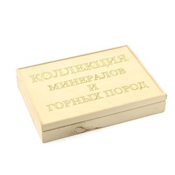 Коллекция минералов и горных пород 20 видов 220*160*40мм