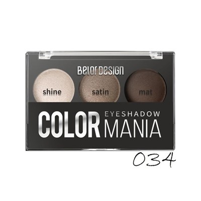 ТЕНИ ДЛЯ ВЕК 3-Х ЦВЕТНЫЕ COLOR MANIA