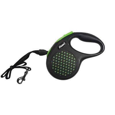 Рулетка Флекси Black Design М 5м, до 20кг трос (зеленая) 03342 5 АГ