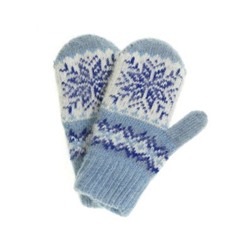 Варежки детские "Снежинка" с вставкой 0803-12