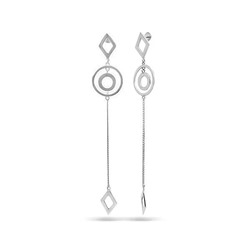 Серьги из серебра без вставки, Ю-27144р