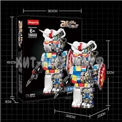 Конструктор Медведь BearBrick Kaws 800 дет. 188002, 188002