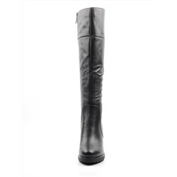 M18-393 N969 BLACK Сапоги зимние женские (натуральная кожа, натуральный мех (еврозима)) размер 36