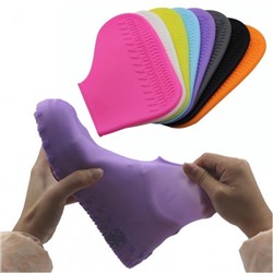 Ультра-эластичные силиконовые бахилы от дождя Waterproof silicone shoe cover