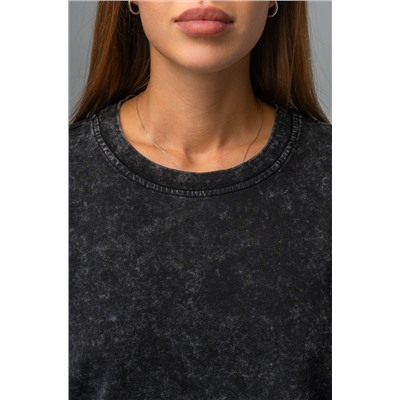 Женский лонгслив оверсайз из футера двухнитки Happyfox