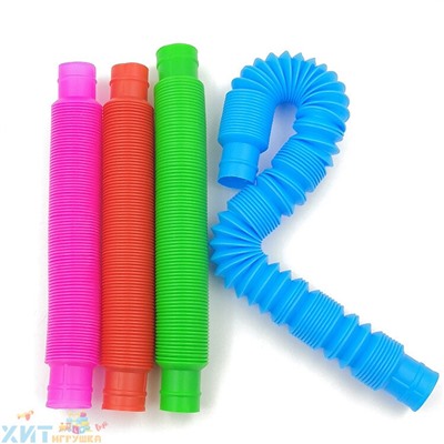 Pop tubes большие 70 см диаметр 3 см / Развивающая игрушка антистресс / гофра / поп трубка в ассортименте tubes_big, tubes_big