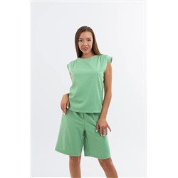 Женский льняной костюм с шортами Happyfox