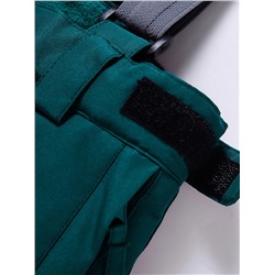 Брюки горнолыжные подростковые для девочки темно-зеленого цвета 9222_1TZ