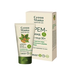 Green Mama Дневной крем-флюид для лица  с экстрактом коры африканского дерева бамбара 30+ 50 мл
