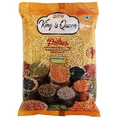 MOONG DAL, King & Queen (МУНГ ДАЛ маш желтый очищенный), 500 г.
