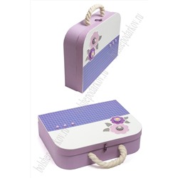 Подарочная коробка-чемоданчик 30,5*23,5*8,3 см (SF-5676) сиреневый
