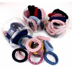 SALE! Набор резинок для волос в баночке 20 шт. Цвет Черный.