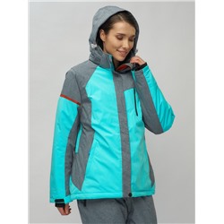 Горнолыжный костюм женский бирюзового цвета 02272-2Br