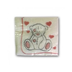 Салфетка Восход 25*25 (50шт) Мишка (60)