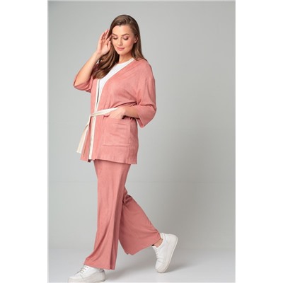 Michel chic 1314 пудра, Кардиган,  Брюки