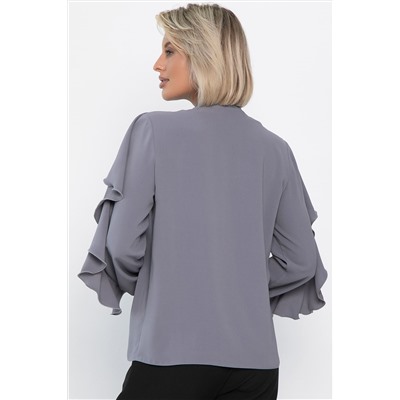 Блуза Дыхание осени (серая) Б14186-5М