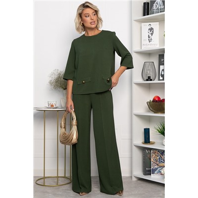 Костюм трикотажный Альберта (темно-зеленый) К14342-10М