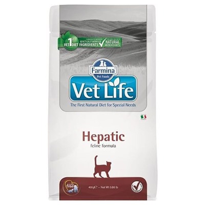 Фармина Vet Life Cat Hepatic диета для кошек при печеночной недостаточности 0,4кг 5038АГ