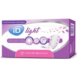 ID Урологические прокладки Light Ultra mini 28шт. (100мл.)