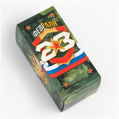 Полотенце махровое "23 февраля" 30х30 см, 100 хл 340г/м2