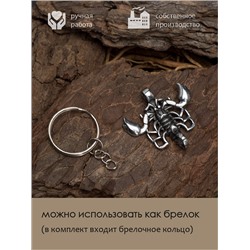 Амулет Totem №22 СКОРПИОН - 2 в 1: подвеска и брелок (шнурок и брелочное кольцо), 1 шт.