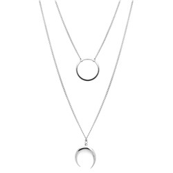 Колье из серебра без вставки, Ю-55129р