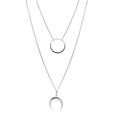 Колье из серебра без вставки, Ю-55129р
