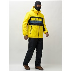 Горнолыжный костюм мужской зимний желтого цвета 370J