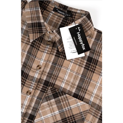 Рубашка женская в клетку Happyfox