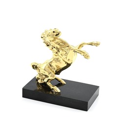 Конь из бронзы на подставке из долерита 60*35*70мм