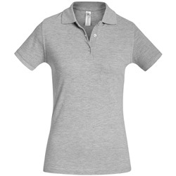 Рубашка поло женская Safran Timeless серый меланж