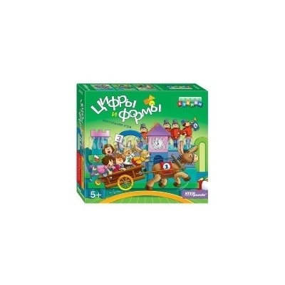 Развивающая игра "Цифры и формы" (Умные кубики) 5+ 87405, 87405