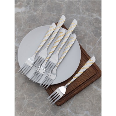 Вилка "Золотая лента" из 6-ти (100шт)