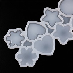 Форма силиконовая для леденцов "Фигуры" 260*110 мм, 5 шт