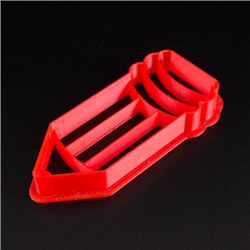 Вырубка для пряника с оттиском "Карандаш школьный" пластик, 11 см