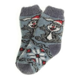 Носки детские "Новогодний заяц" 6524-1